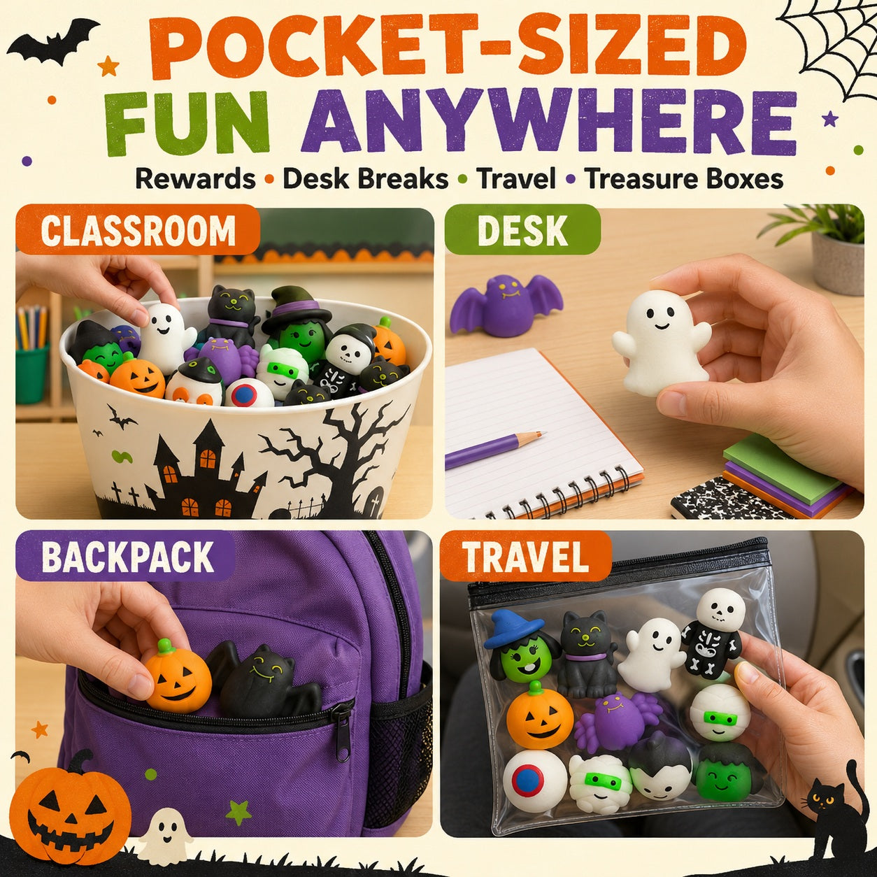 Spooky Surprises to Share 🎃✨ Halloween Mini Squishies