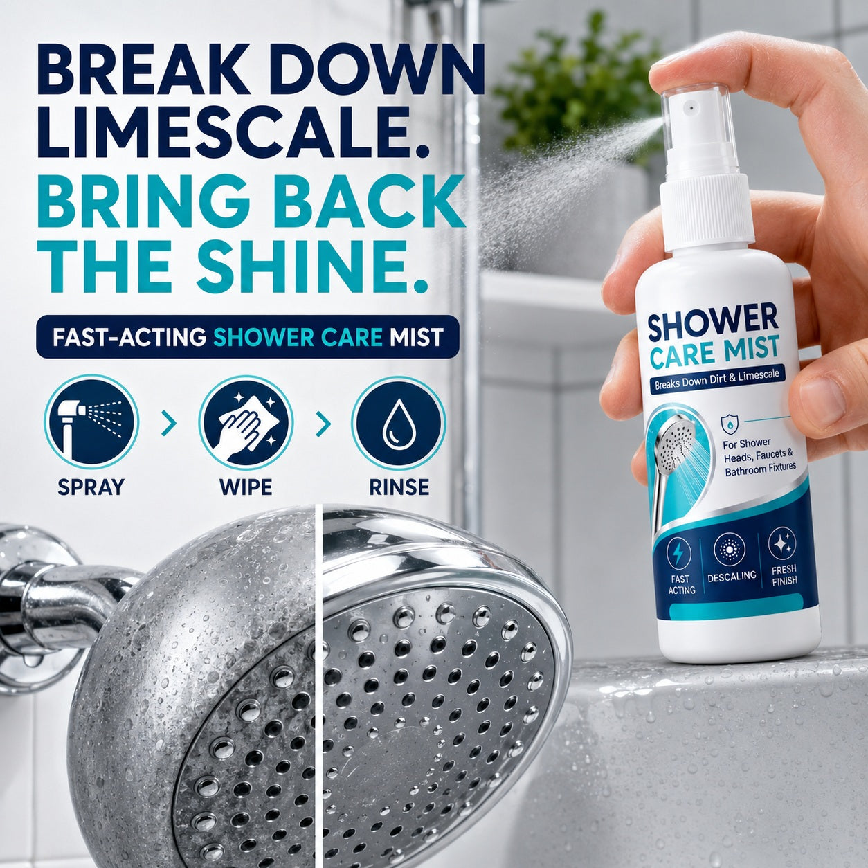 Fast-Acting Shower Limescale Remover Spray