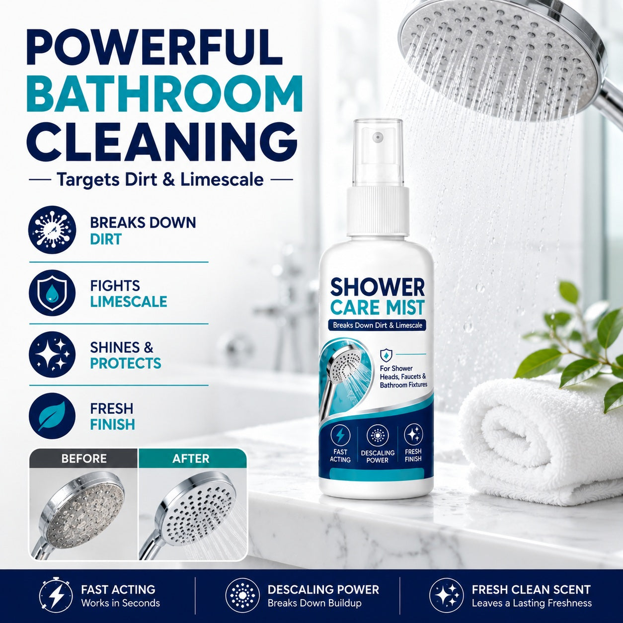 Fast-Acting Shower Limescale Remover Spray