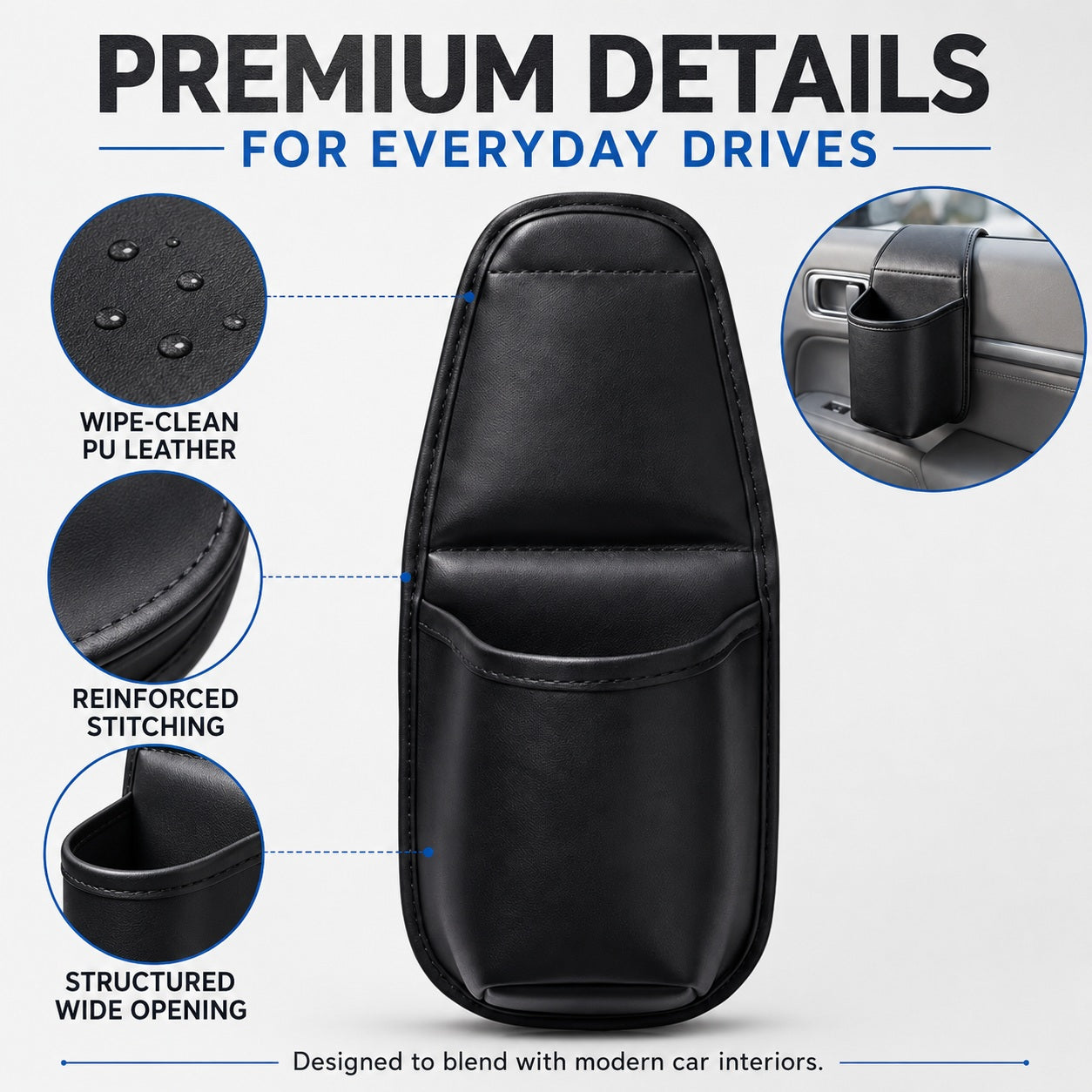Leather Cup & Phone Holder