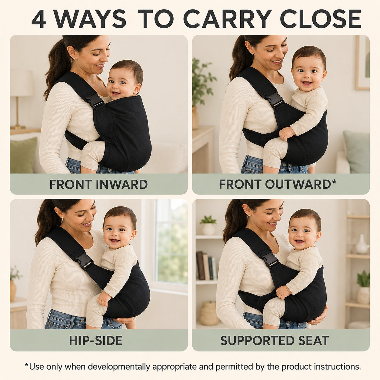 4-in-1 Adjustable Baby Sling