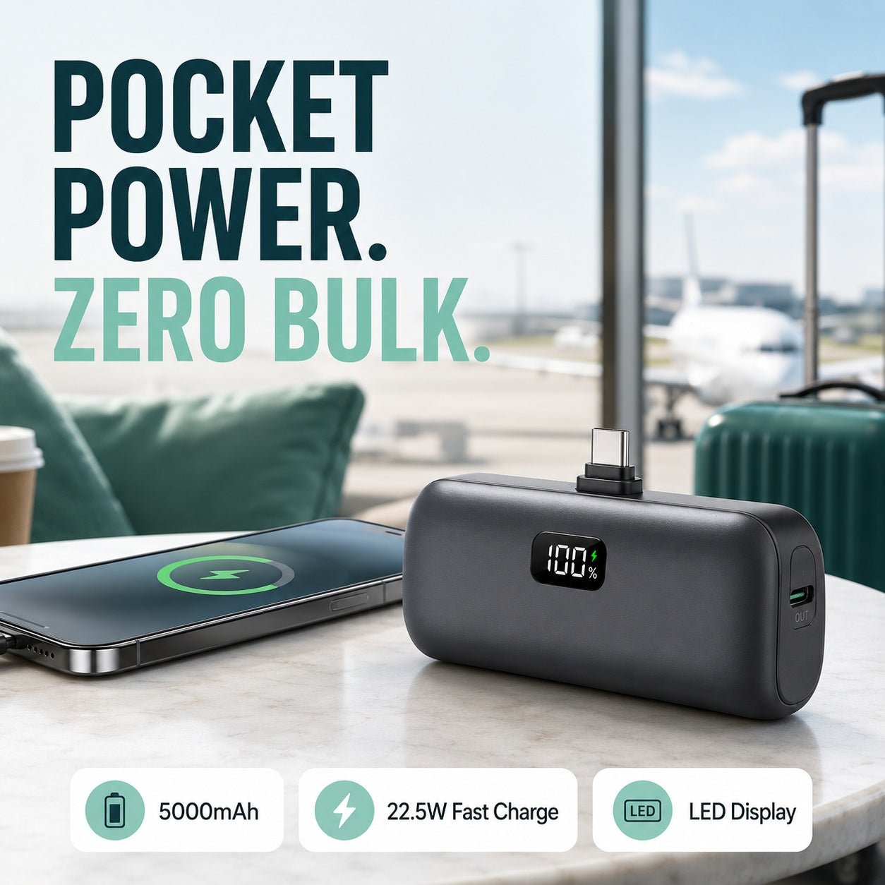 Mini Fast-Charging Power Bank