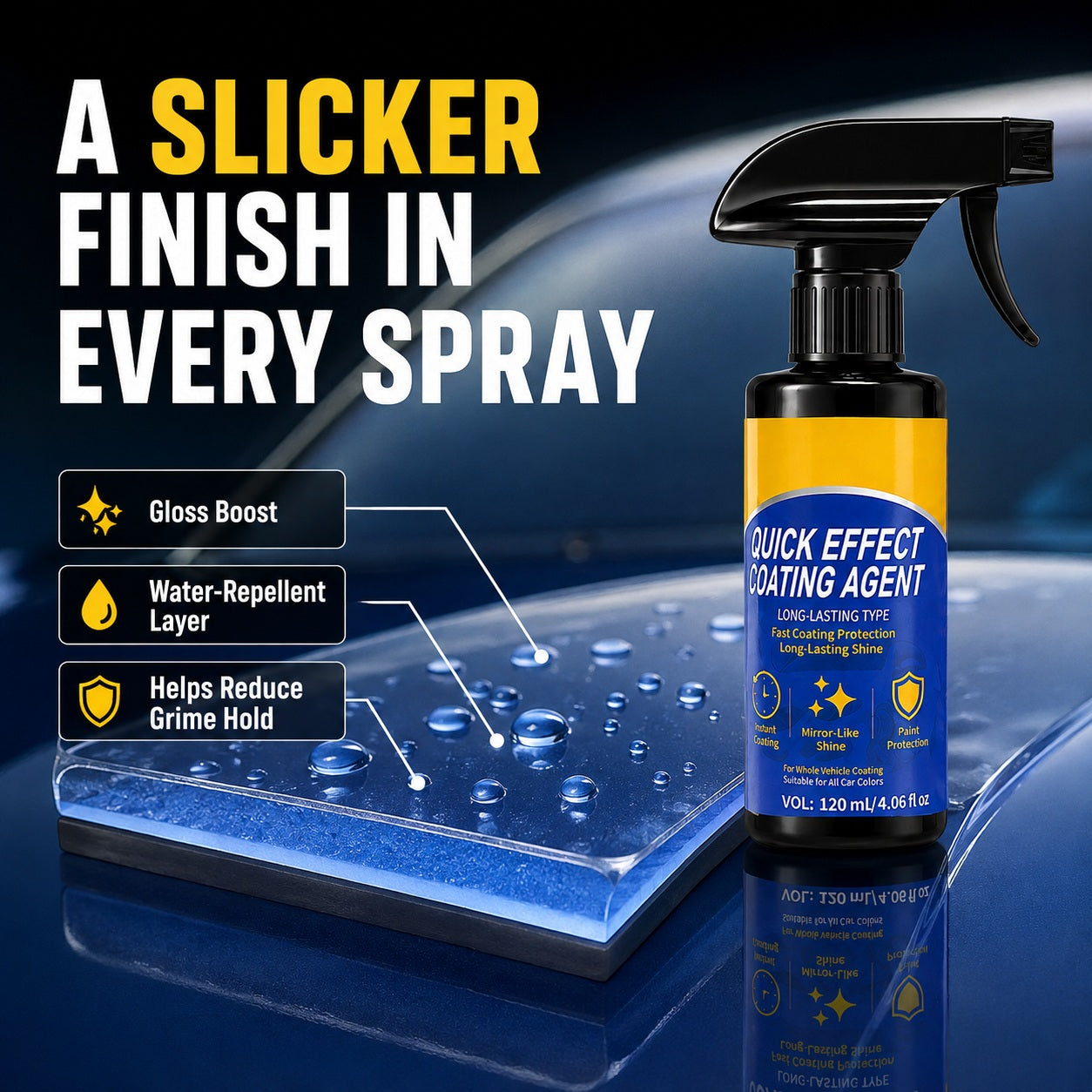 Advanced Car Quick-Acting Coating Spray