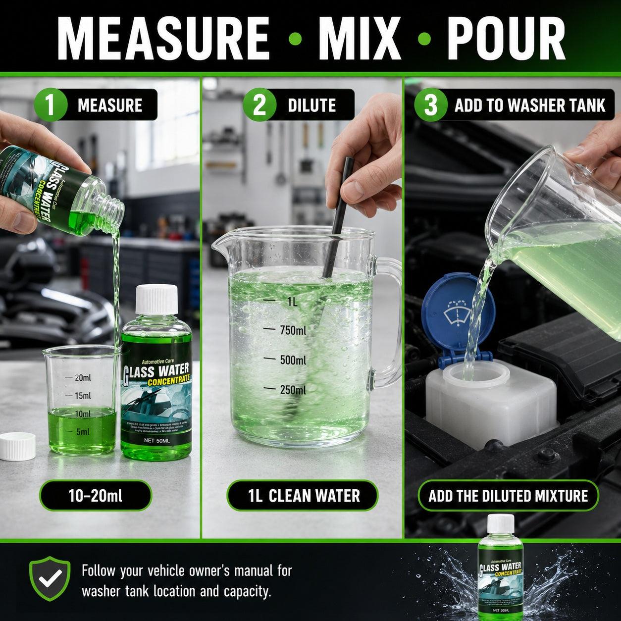 Concentrated Windshield Washer Solution