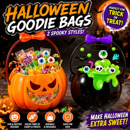 Halloween Plastic Goodie Bags👻🎃🍭