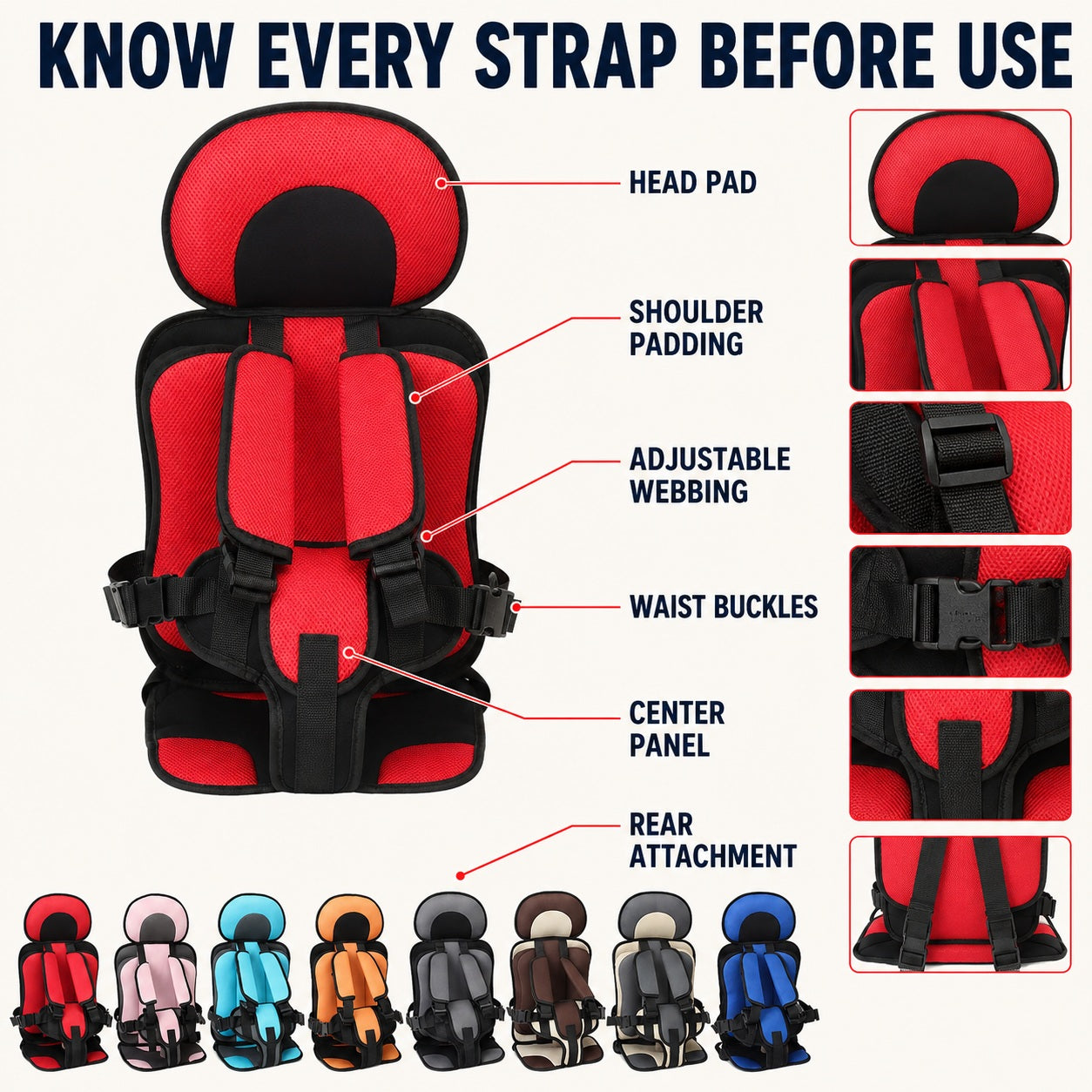 Portable Child Protection Car Seat