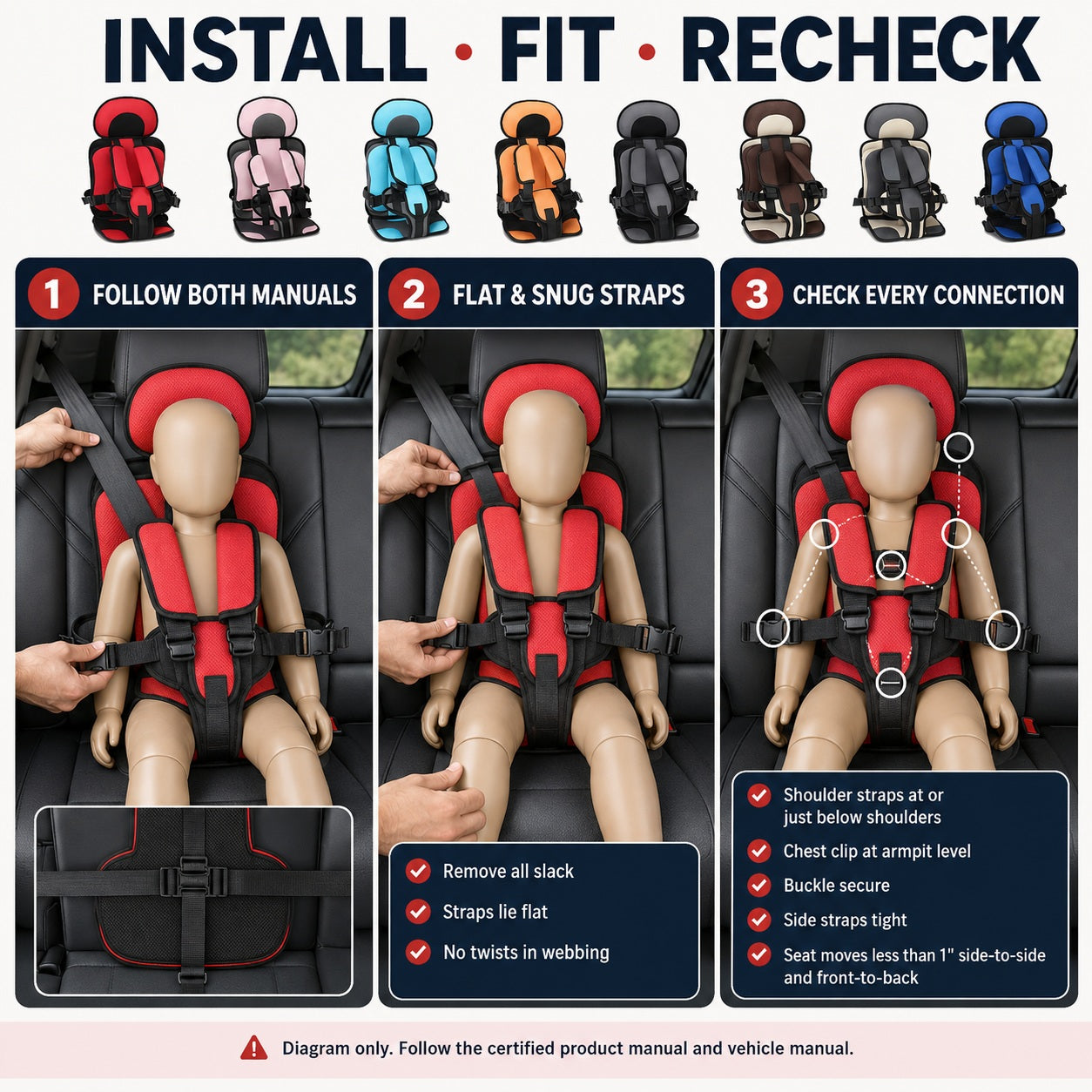 Portable Child Protection Car Seat