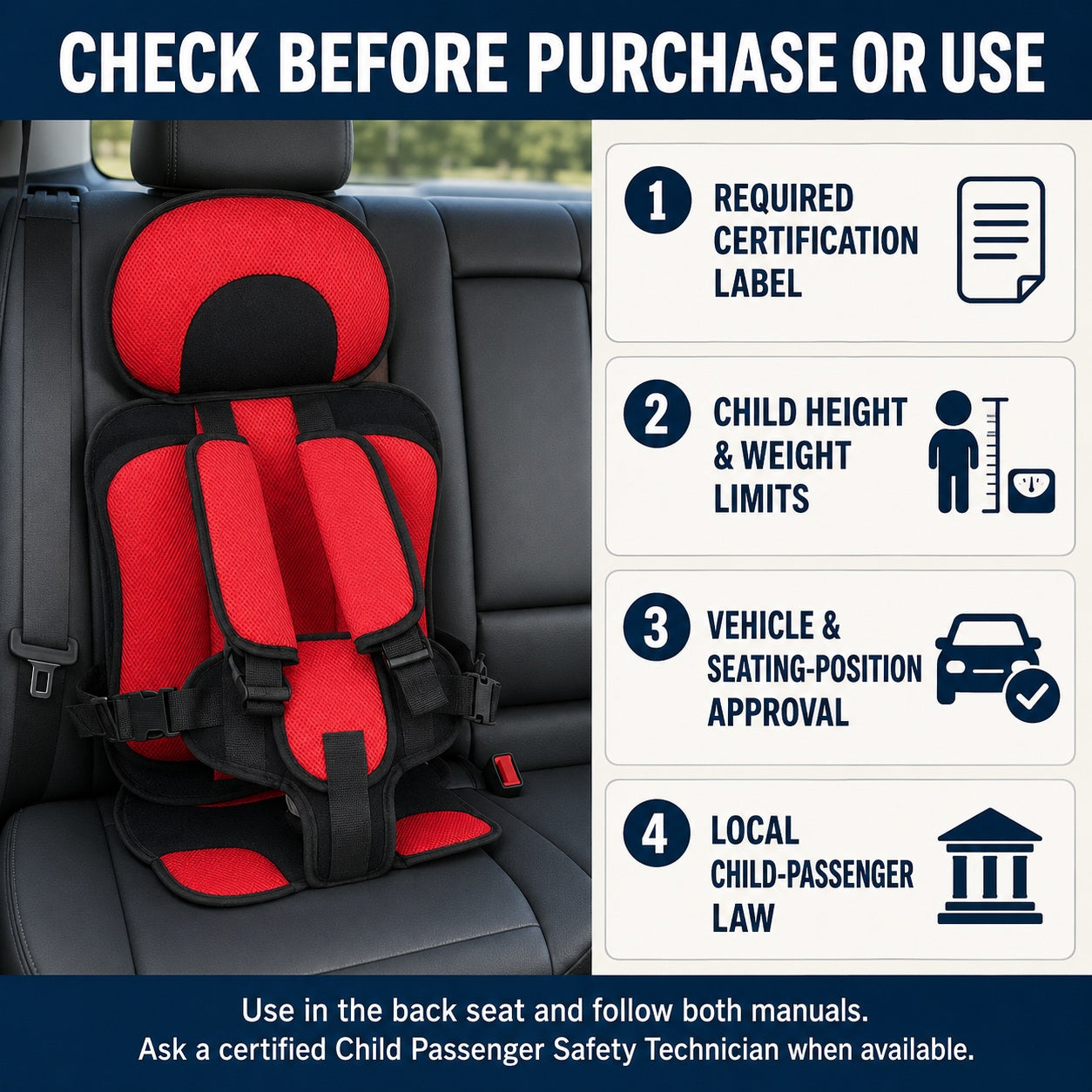 Portable Child Protection Car Seat