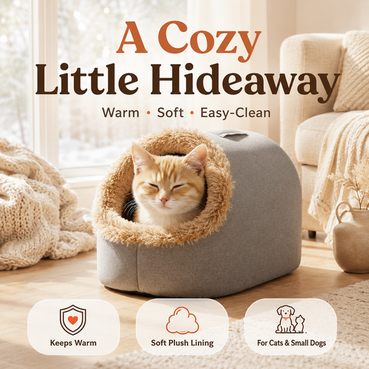 💥Hot sale 🐾OFFWinter Warm Pet Cave Bed