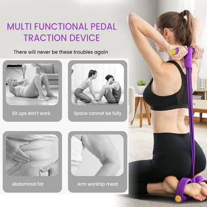 💪2026 latest 6-Tube Pedal Resistance Device - Detachable And Adjustable Pedal Resistance Device