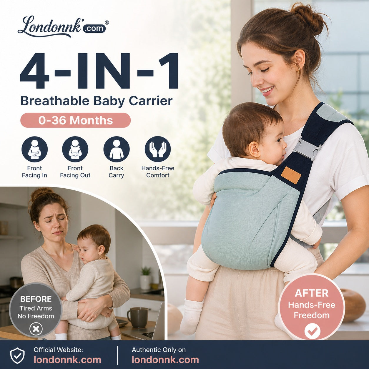 4-in-1 Adjustable Baby Sling