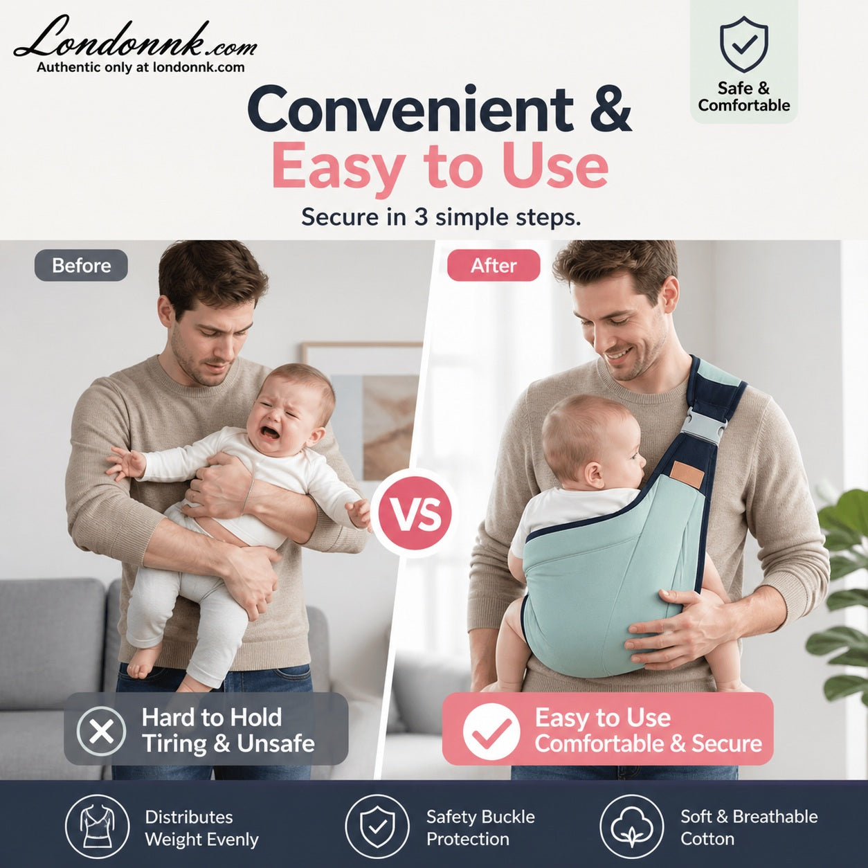 4-in-1 Adjustable Baby Sling