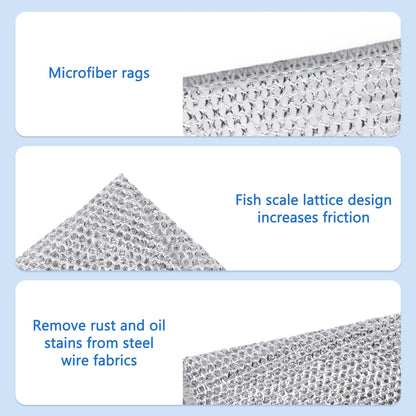 ⏳LAST DAY BUY 2 GET 1 FREE!💕Vivia™ Silver Mesh Dishcloths – Tough on Stubborn Stains, Gentle on Cookware✨