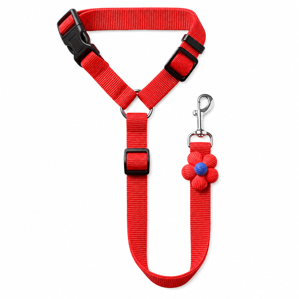 Easy Ride Upgrade 🐾✨ 2-in-1 Headrest Dog Car Seat Belt Leash (offer)