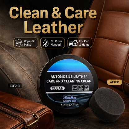 Home & Car Favorite 🚗🛋️ Leather Care Cream with Easy Wipe-On Cleaning