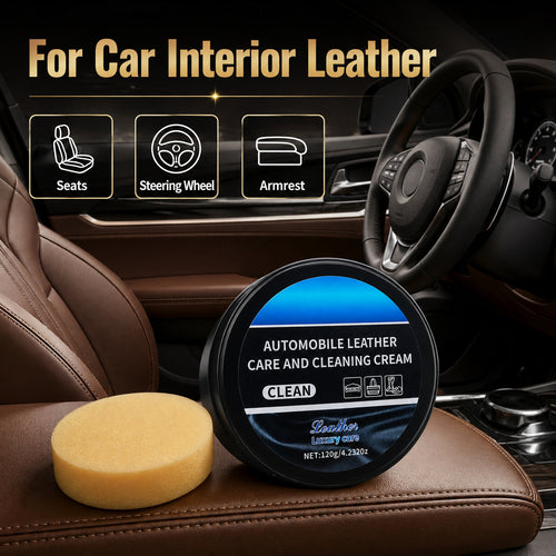 Home & Car Favorite 🚗🛋️ Leather Care Cream with Easy Wipe-On Cleaning