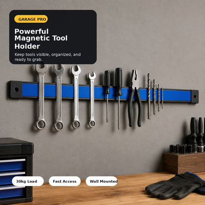 ⏰Powerful Magnetic Tool Holder - 30kg Load Capacity with Quick-Release Design for Workshop & Garage Organization 🛠️🔗