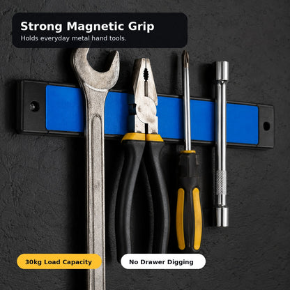 ⏰Powerful Magnetic Tool Holder - 30kg Load Capacity with Quick-Release Design for Workshop & Garage Organization 🛠️🔗