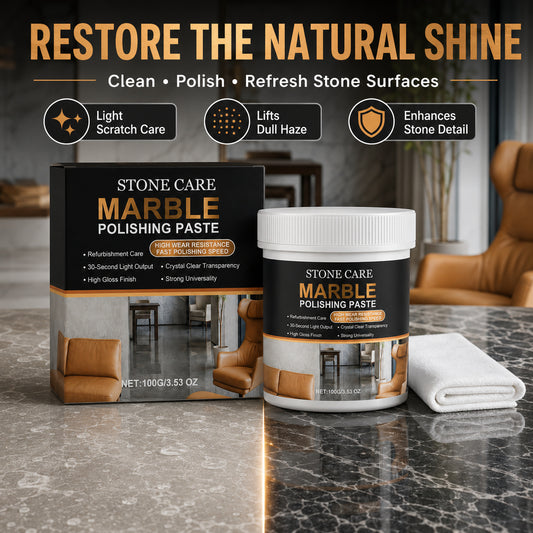 A Brighter Finish in One Routine 🧽✨ Marble Surface Polish