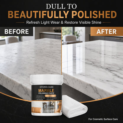 A Brighter Finish in One Routine 🧽✨ Marble Surface Polish
