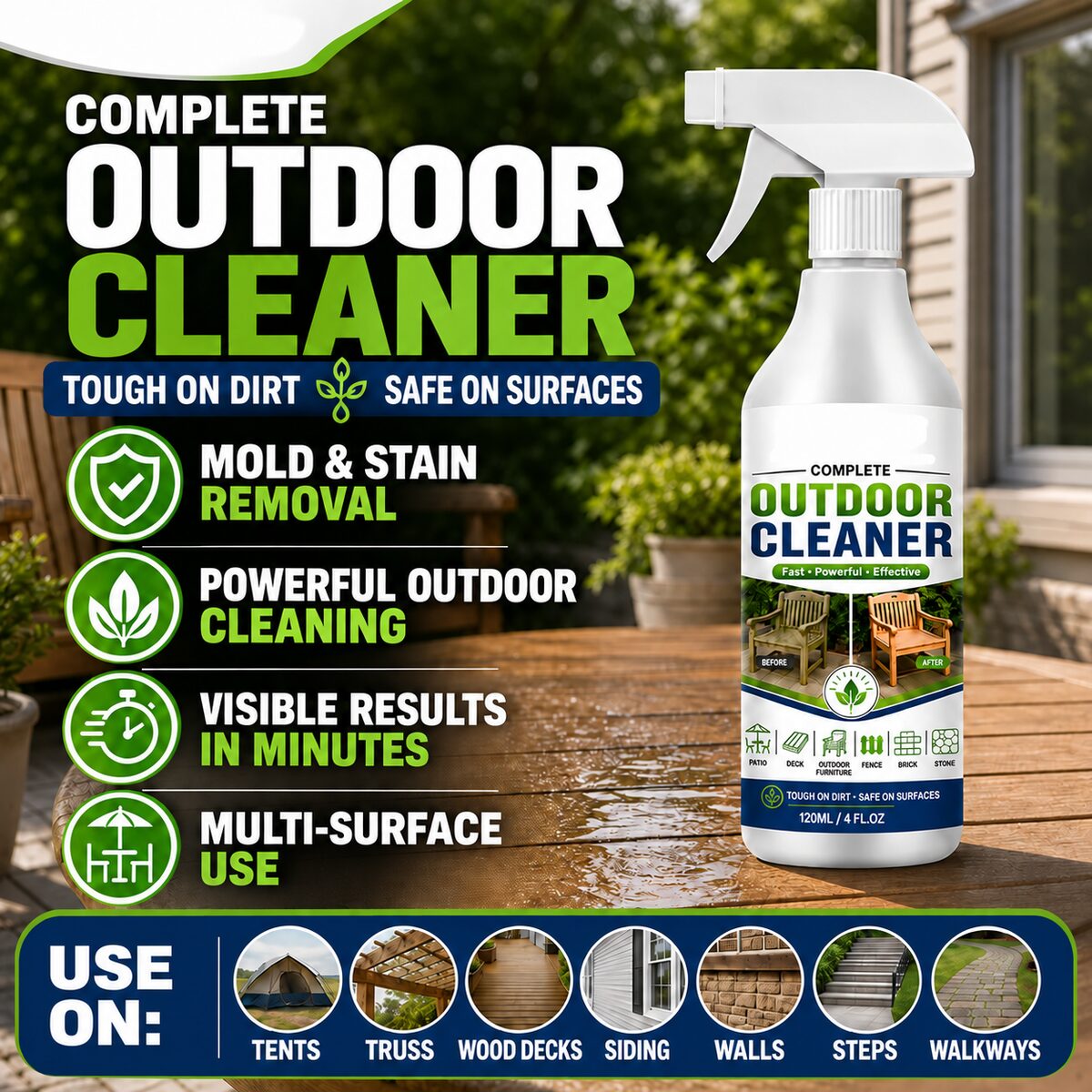 Outdoor Cleanup Deal 🌿🧽 Multi-Surface Outdoor Cleaning Spray