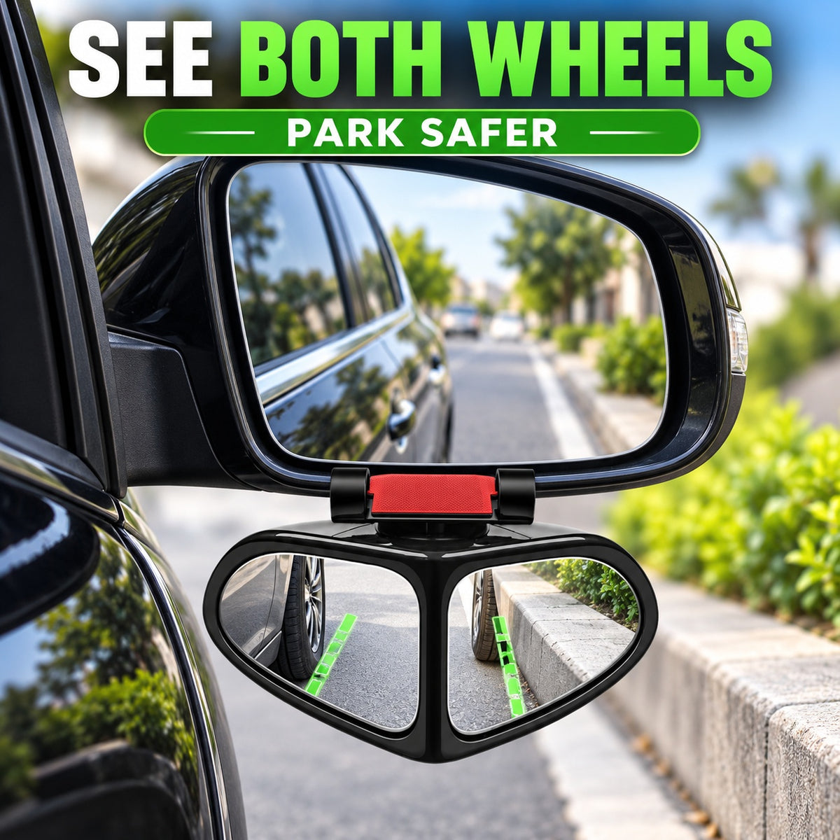 Dual-View 360° Adjustable HD Parking Mirror