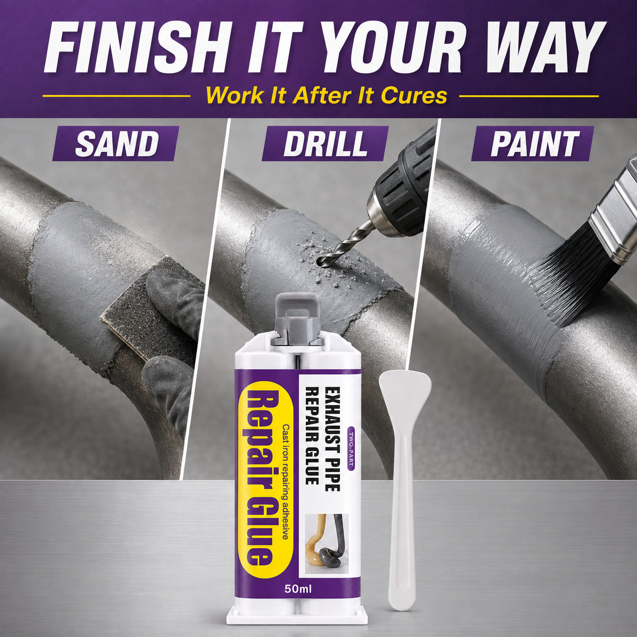 Fix Metal Without Welding 🔧⚙️ Weld Metal Repair Glue
