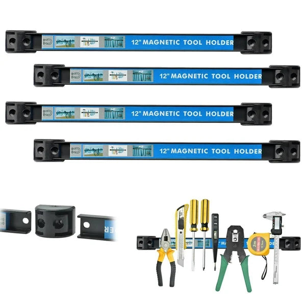 ⏰Powerful Magnetic Tool Holder - 30kg Load Capacity with Quick-Release Design for Workshop & Garage Organization 🛠️🔗
