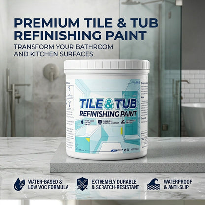 ⏳LAST DAY 50%OFF✨🛁 Premium Tile & Tub Refinishing Paint Kit