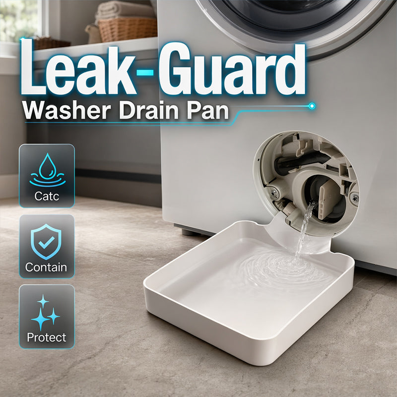 🌟LAST DAY SALE: ONLY $ 9.99!!🎁✨Universal Front-Load Washing Machine Drain Pan