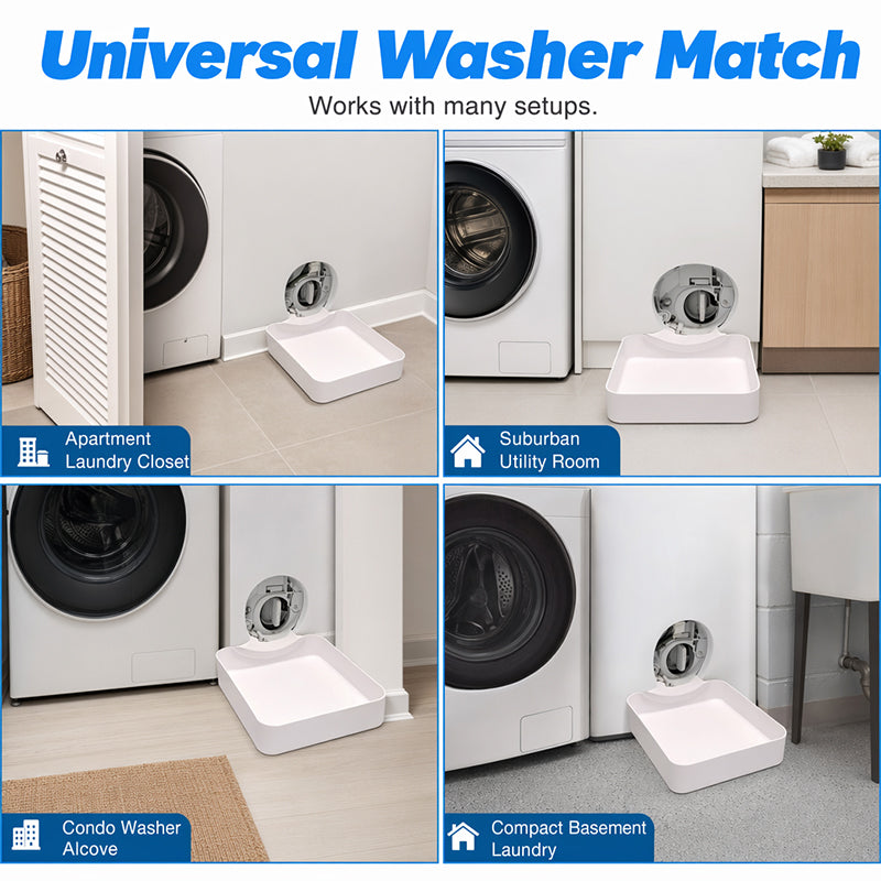 🌟LAST DAY SALE: ONLY $ 9.99!!🎁✨Universal Front-Load Washing Machine Drain Pan