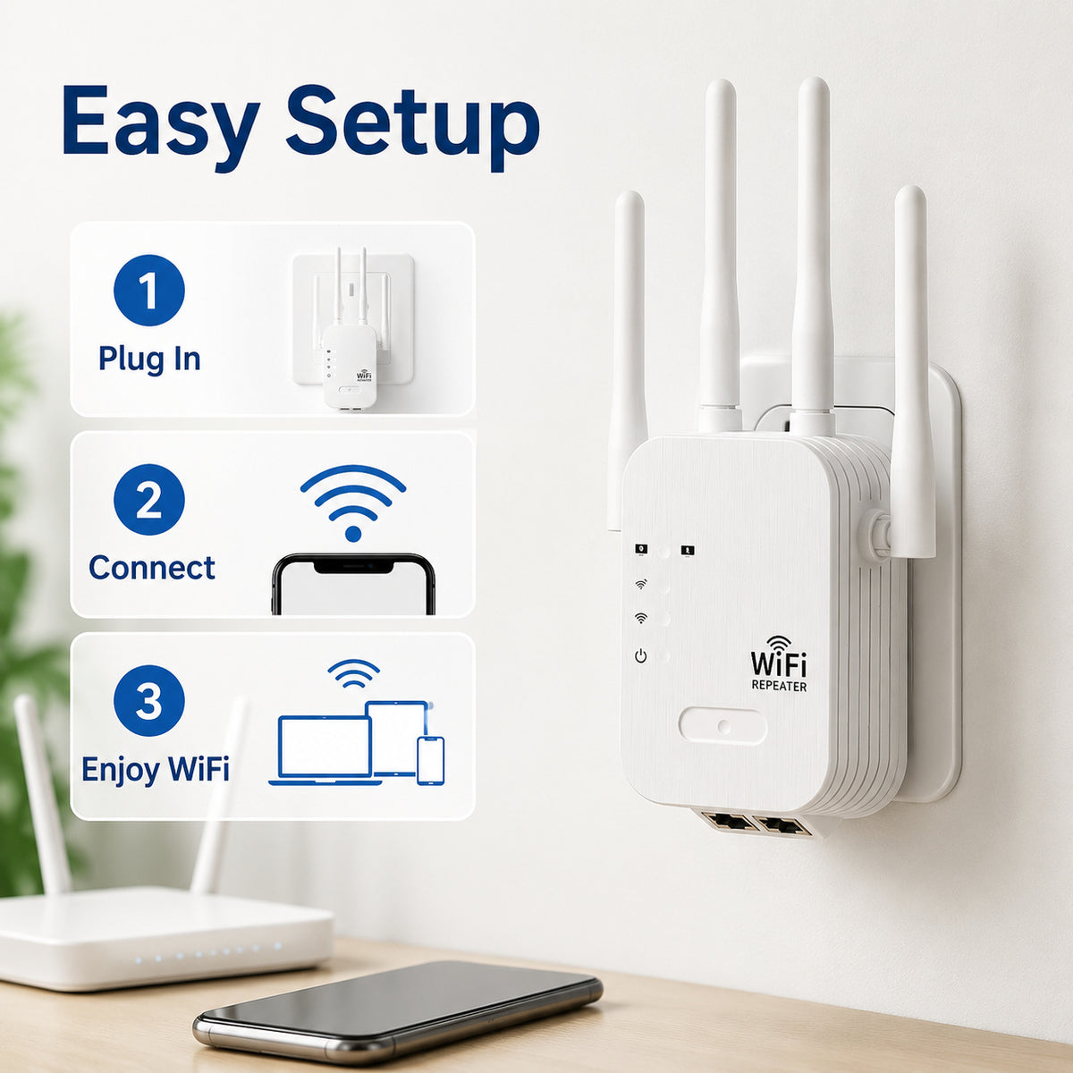 No More Dead Zones 📶🎮 WiFi Extender for Gaming, Streaming & Work
